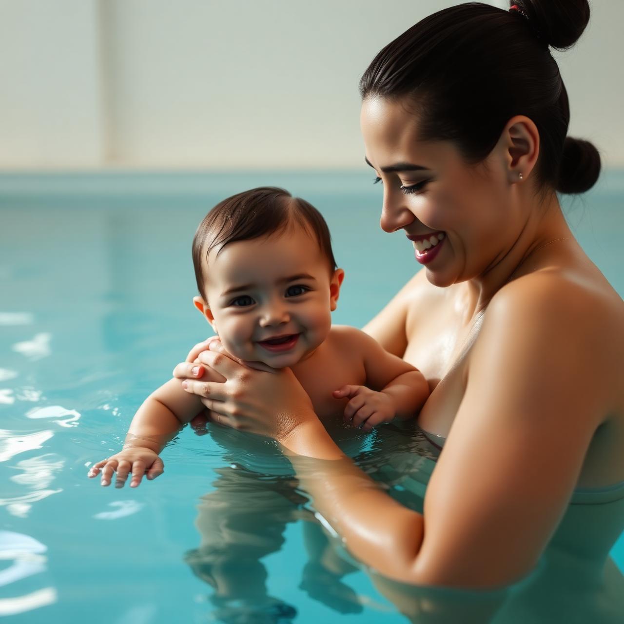 Gentle first splashes.